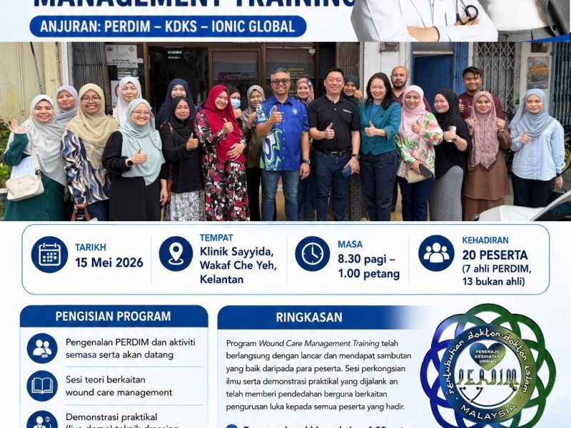 Wound Care Management Training Successfully Conducted in Kelantan