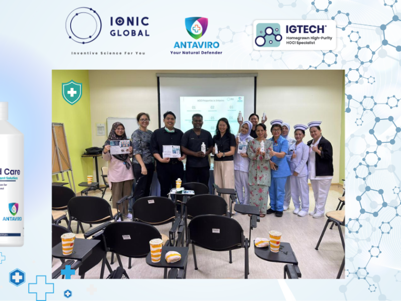 Ionic Global Showcases Antaviro Wound Care Solution at Hospital Keningau